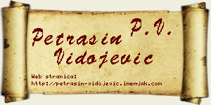 Petrašin Vidojević vizit kartica
